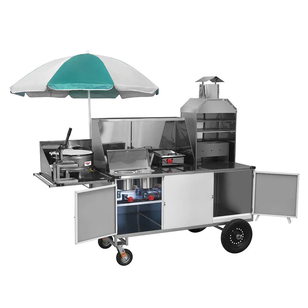 Carrinho 5 em 1 Cefaz Churrasco Hot Dog Lanche Salgado e Batata Frita Branco BLC33P/GS - Imagem 2