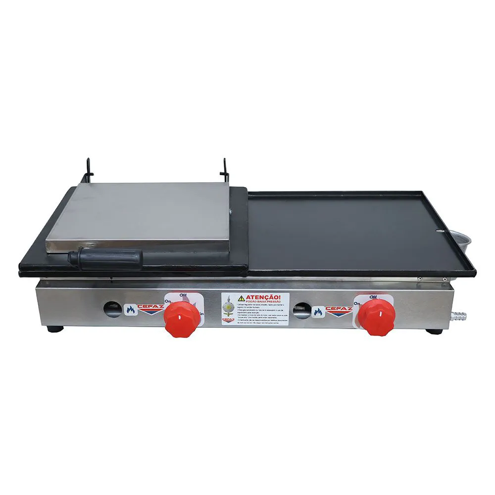 Chapa a Gás Cefaz 60 cm Baixa Pressão com Prensa CSA-02 - Imagem 2