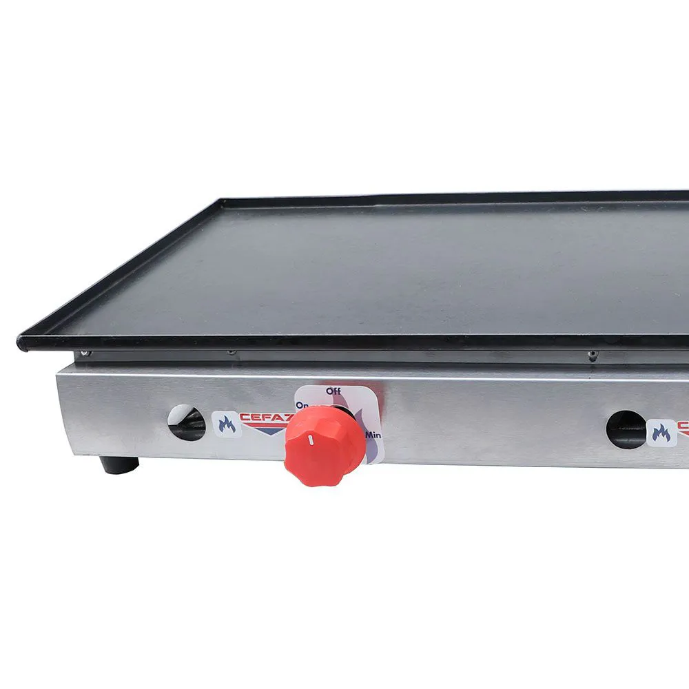 Chapa a Gás Cefaz 90 cm Baixa Pressão 3 Queimadores CS-03 - Imagem 2