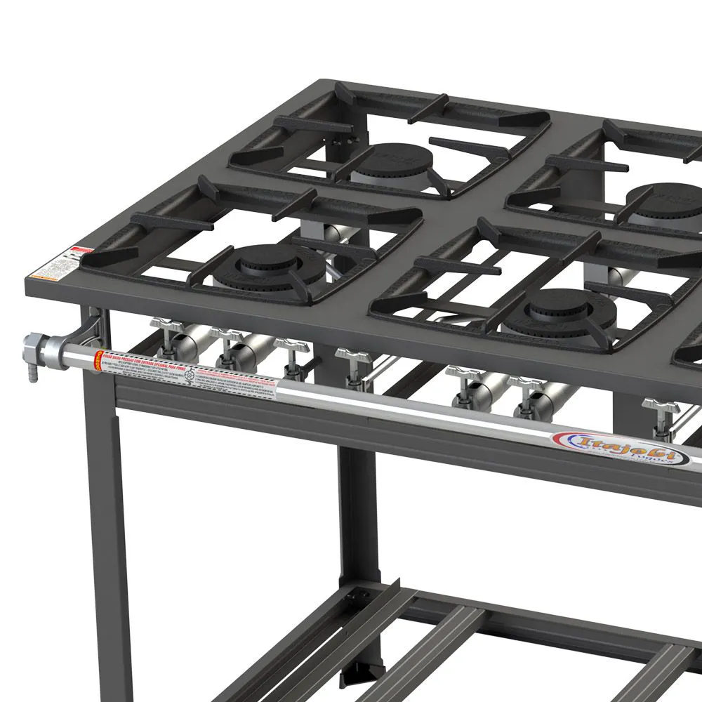 Fogão Industrial Itajobi 6 Bocas Baixa Pressão com 3 Bocas Duplas Ativo P7 - Imagem 2