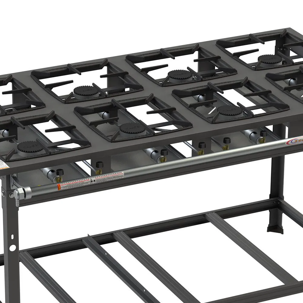 Fogão Industrial Itajobi 8 Bocas Alta Pressão Ativo P7 - Imagem 2