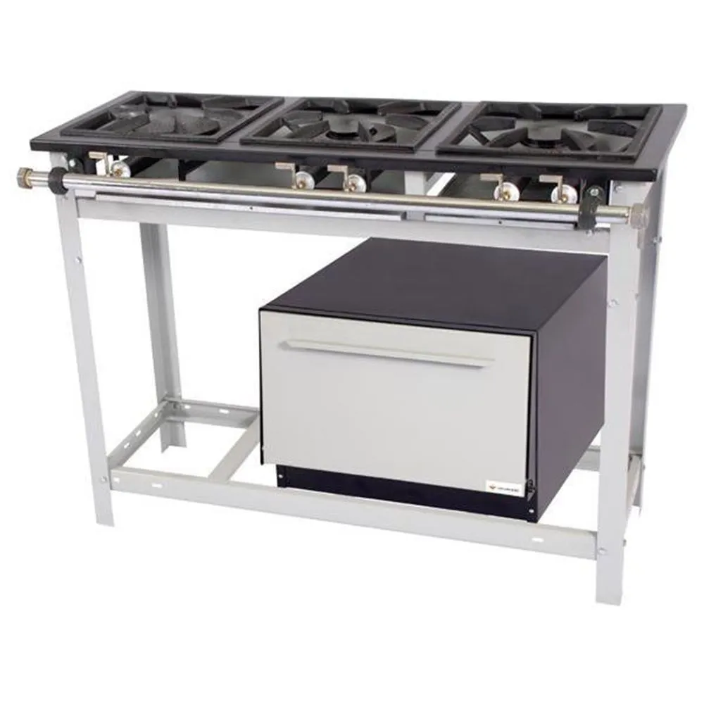 Fogão Venâncio Extra 3 Bocas 2 Duplas e com Forno E3d2f