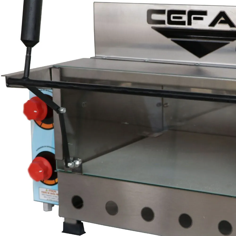 Forno de Pizza a Gás Cefaz Refratário com Grill Infravermelho FRG-01 - Imagem 2