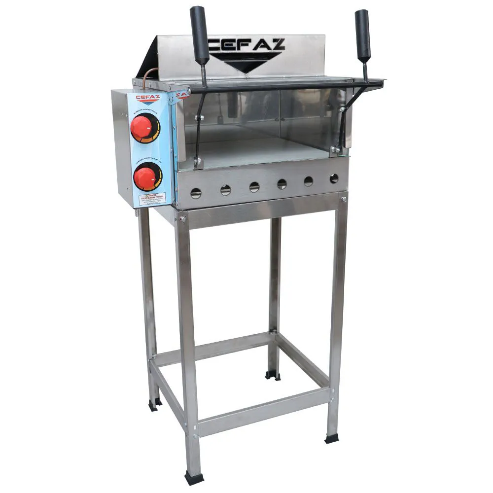 Forno de Pizza a Gás Cefaz Refratário com Grill Infravermelho FRGC-02