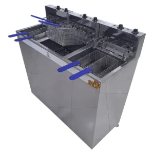 Fritadeira Elétrica Água e Óleo JL Colombo Gabinete 3 Cubas 18 Litros Cada 8000W 148304