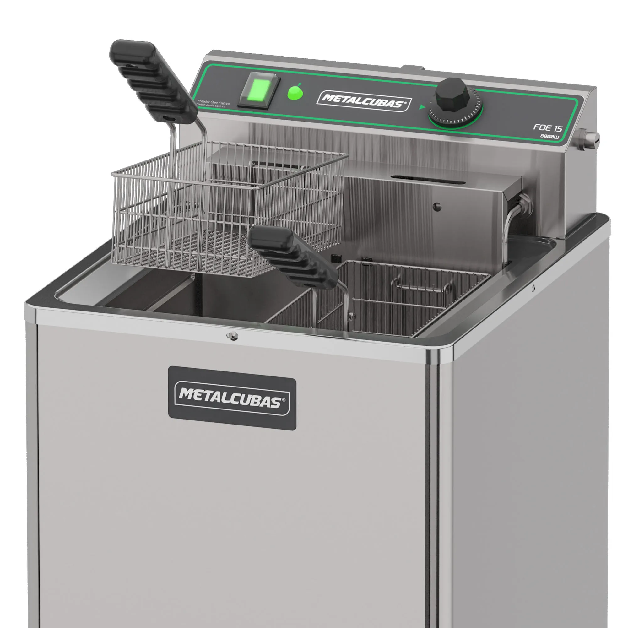Fritadeira Elétrica Zona Fria com Pedestal Metalcubas 15 Litros FOE15P 8000W 220V - Imagem 4