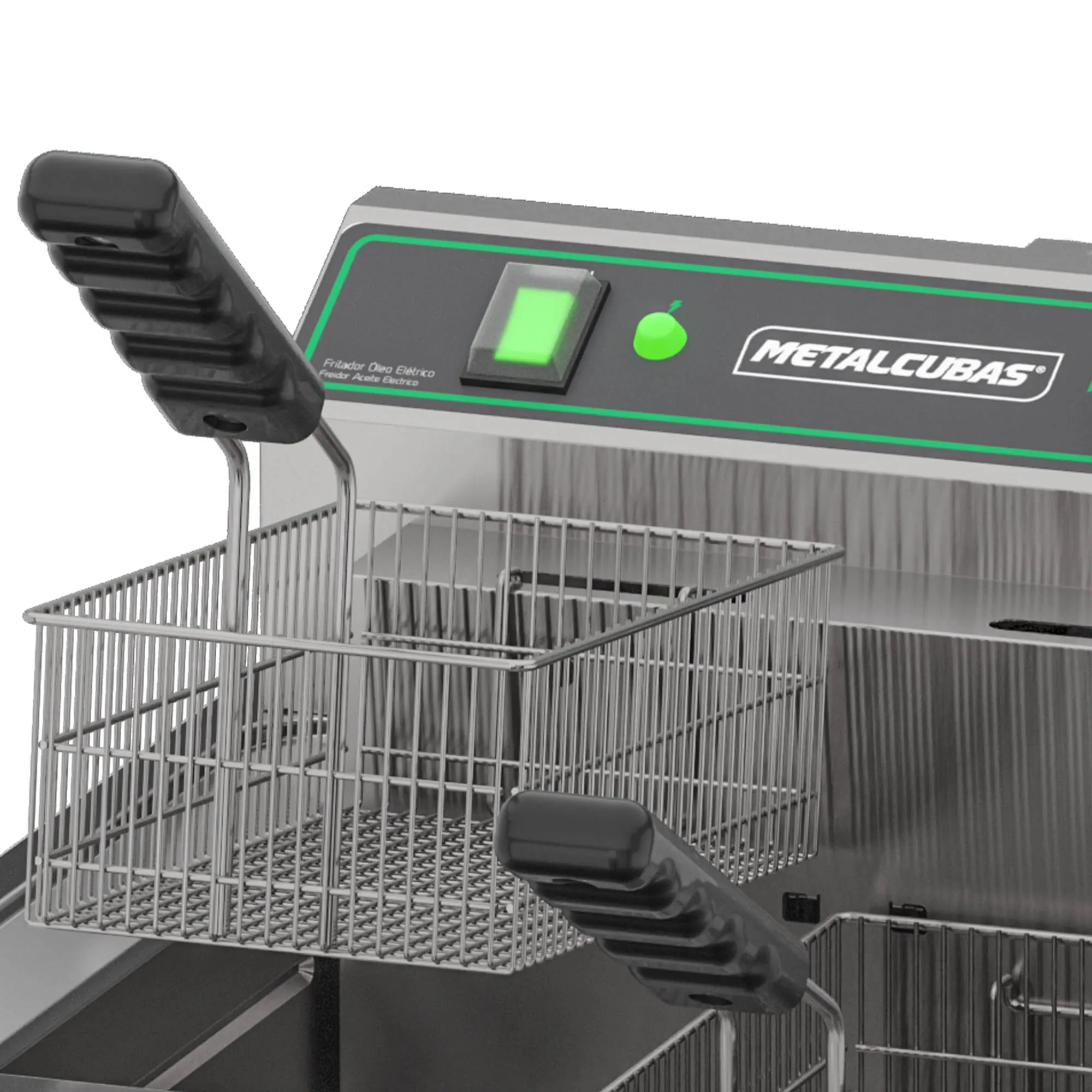 Fritadeira Elétrica Zona Fria com Pedestal Metalcubas 15 Litros FOE15P 8000W 220V - Imagem 2