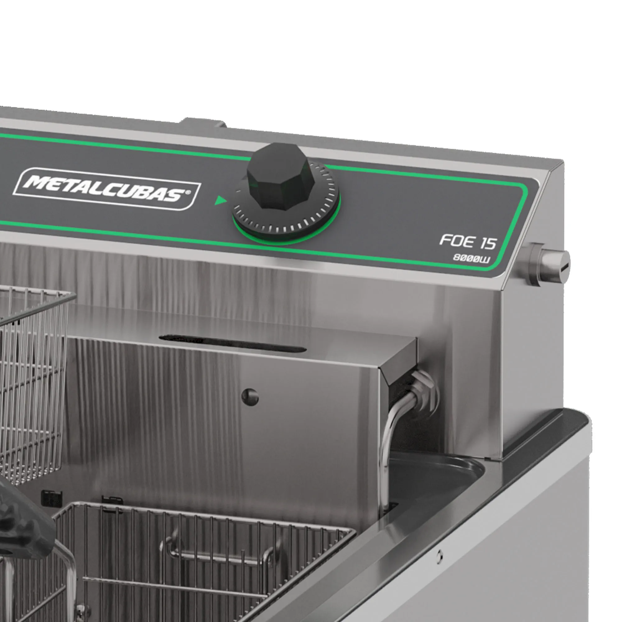 Fritadeira Elétrica Zona Fria com Pedestal Metalcubas 15 Litros FOE15P 8000W 220V - Imagem 3