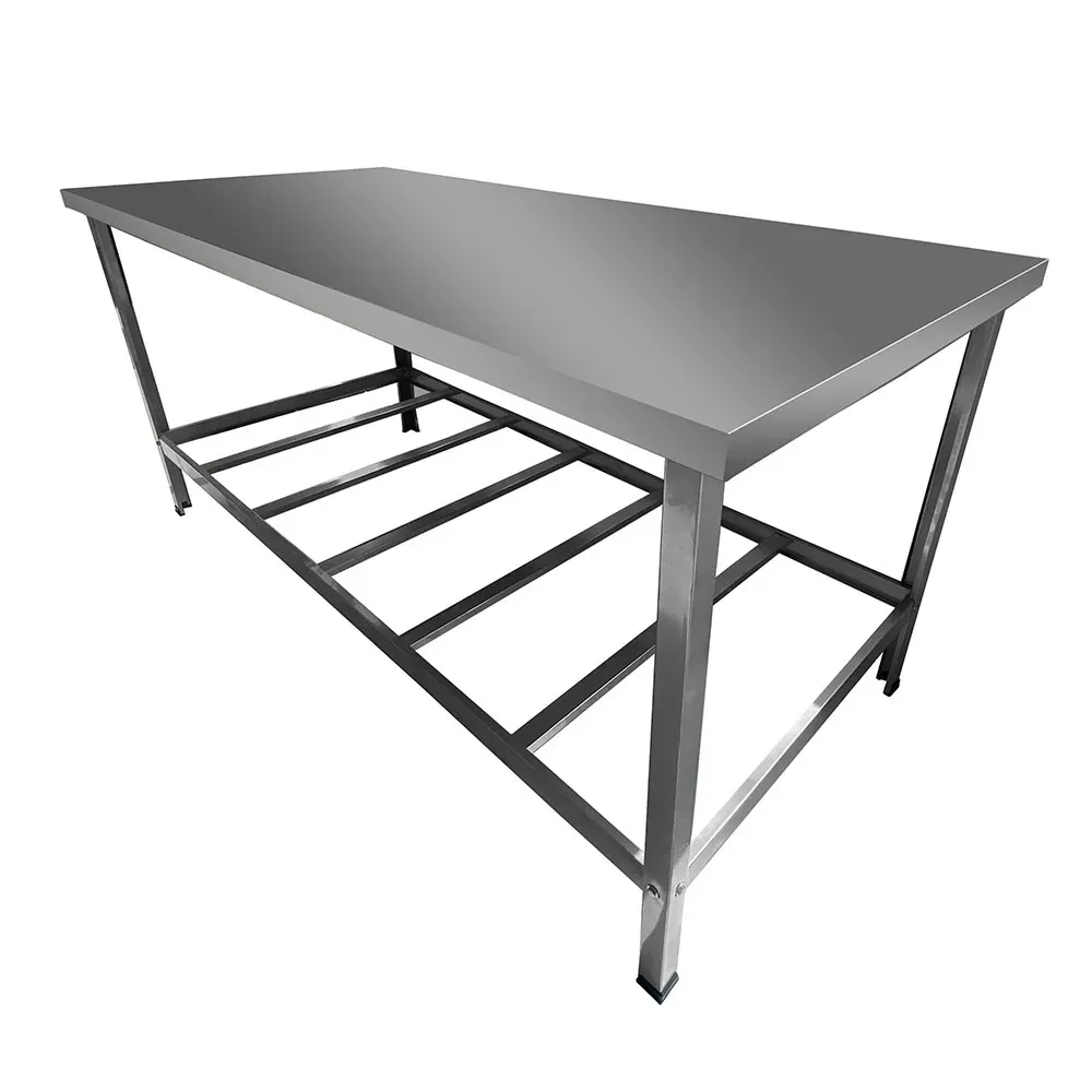 Kit Lanchonete Mesa de Manipulação 190x70cm + Fritadeira a Gás 2 Cuba + Chapa a Gás 90cm - Imagem 2