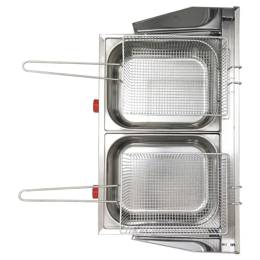 Kit Lanchonete Mesa de Manipulação 190x70cm + Fritadeira a Gás 2 Cuba + Chapa a Gás 90cm - Imagem 3