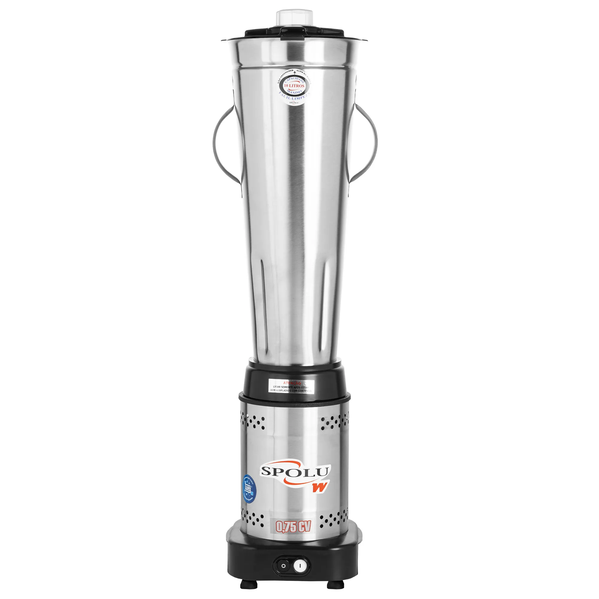 Liquidificador Industrial Baixa Rotação Spolu Inox 10 Litros SPL-052W