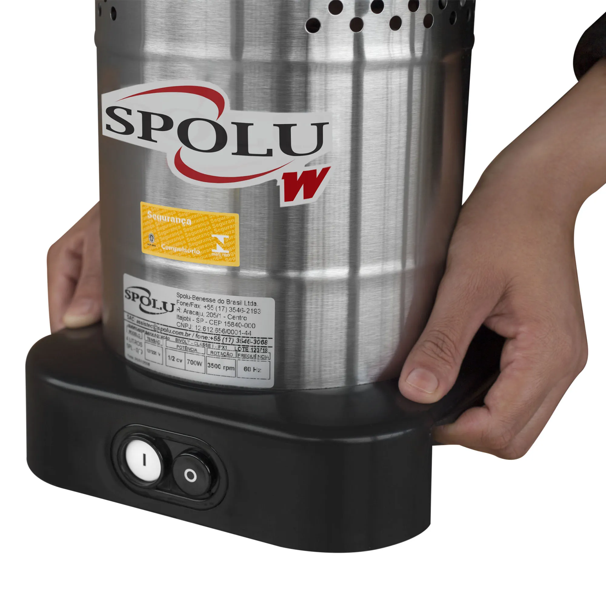 Liquidificador Industrial Baixa Rotação Spolu Inox 10 Litros SPL-052W - Imagem 2