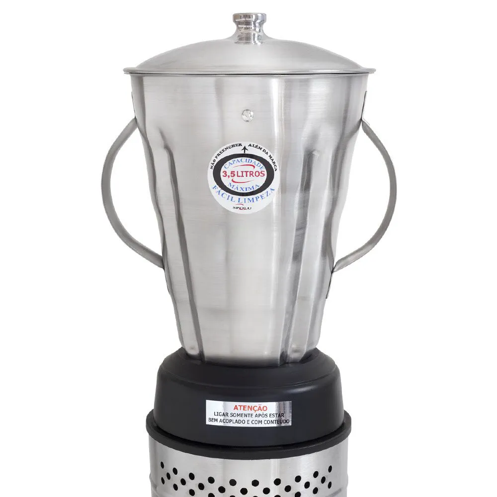 Liquidificador Industrial Alta Rotação Spolu Inox 3,5 Litros SPL-063X 127V - Imagem 2